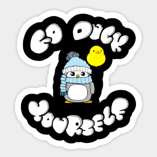 Go duck yourself Sticker